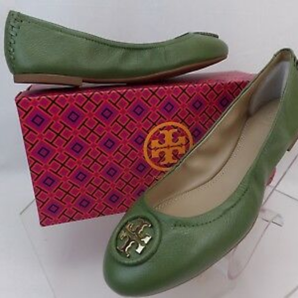 EUC Tory burch Allie nappa ballet flats